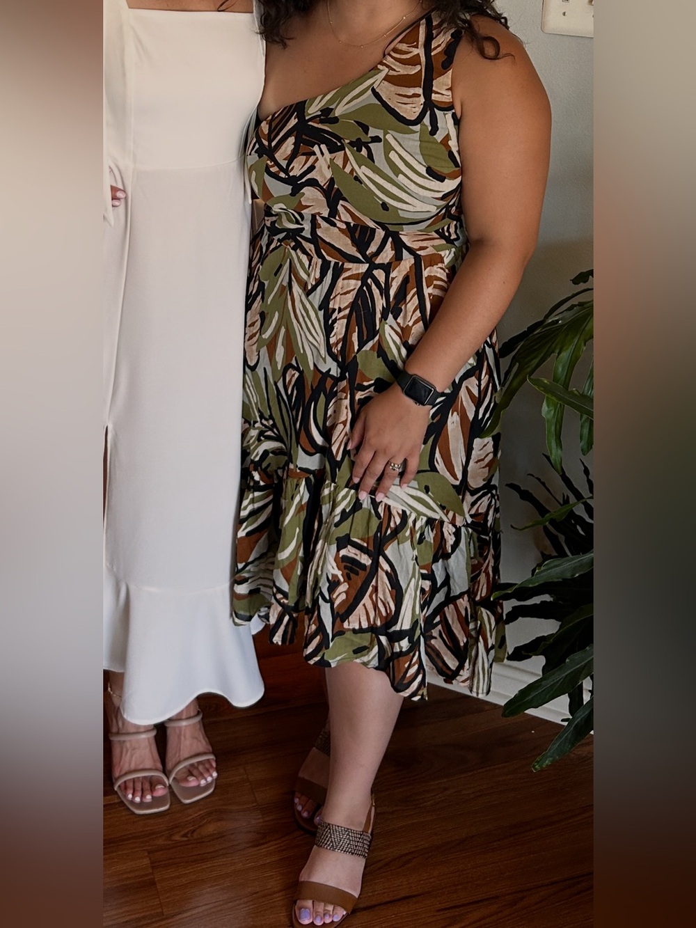 Audrey Parks by Francesca's Women's One Shoulder Summer Dress